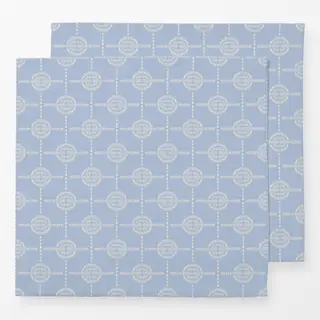 Servietten Circle Tile Blue