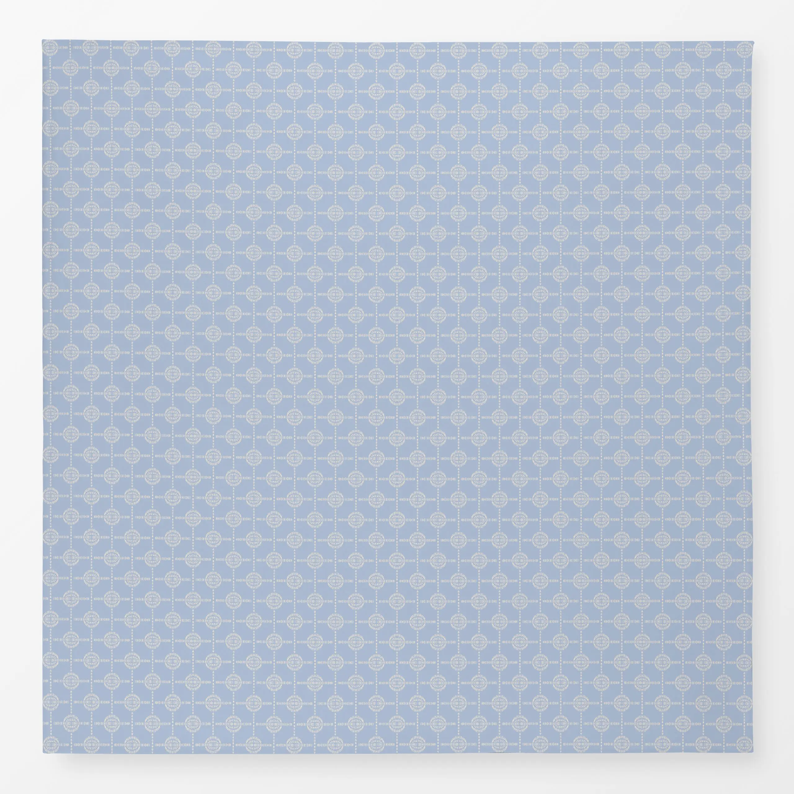 Tischdecke Circle Tile Blue - Symbole & Muster - von „Patries Elisabeth"; minimal, kleingemustert, blue, Gartendeko, pastell...