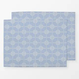 Tischset Circle Tile Blue