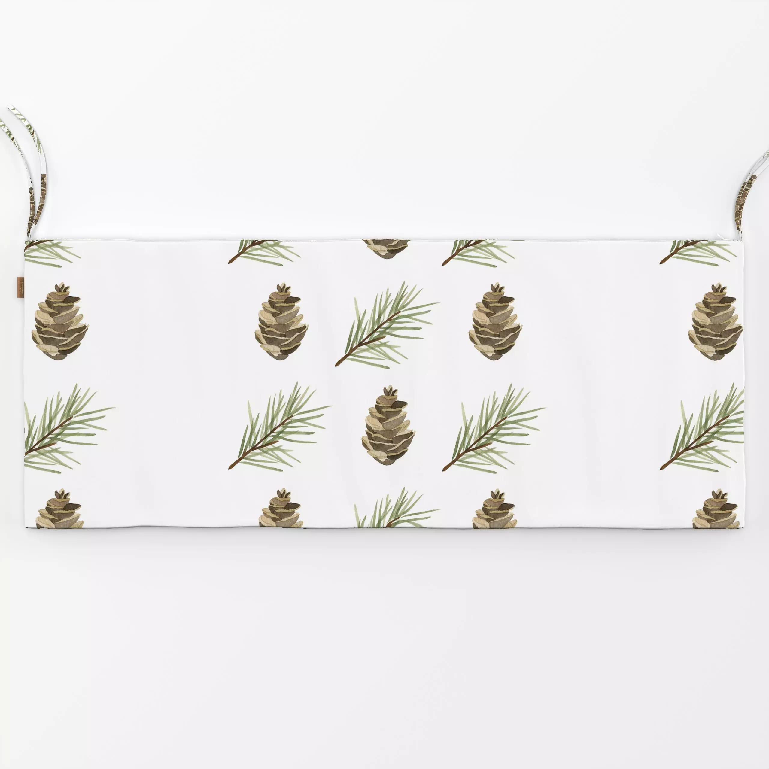 Bankauflage Zapfen & Zweige - Natur & Landschaft, Weihnachten - von „Sophie Reusche"; Natur, Weihnachten, Winter, Herbst, Fl...