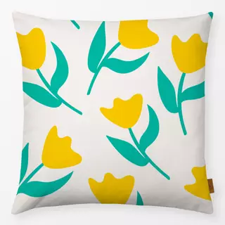 Kissen Sweet Flower Pattern Yellow