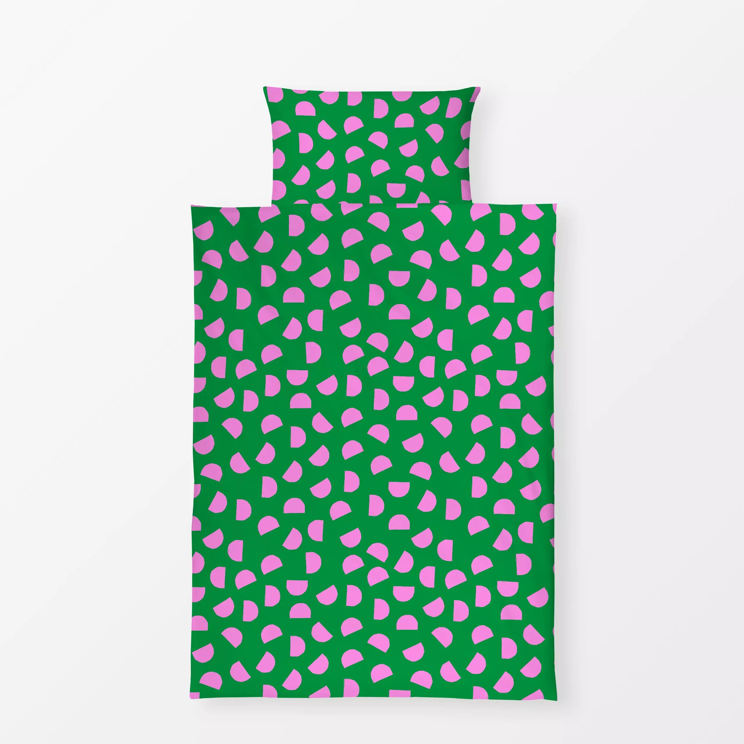 Bettwäsche Bright Christmas pink + green - Symbole & Muster - von „Lisa Jasmin Bauer"; weihnachtsgeschenk, christmas, bold, ...