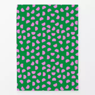 Geschirrtuch Bright Christmas pink + green