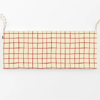 Bankauflage Checkered Red Line Pattern