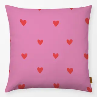 Kissen Mistletoe Pink Hearts