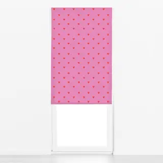 Raffrollo Mistletoe Pink Hearts
