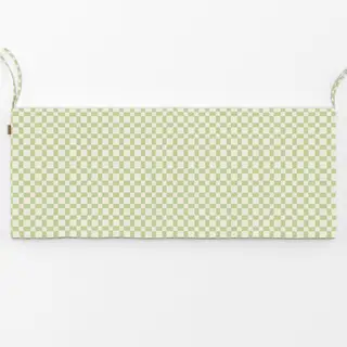 Bankauflage Hellgrün weiß Karo