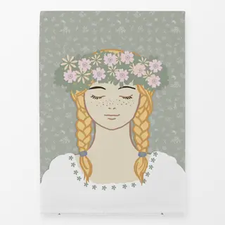 Geschirrtücher Midsommar Blumenmädchen Salbei