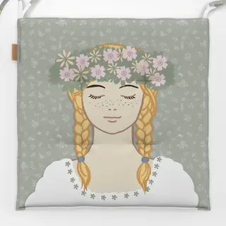Sitzkissen Midsommar Blumenmädchen Salbei