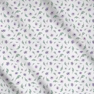 Meterware Watercolor Florals Lilac