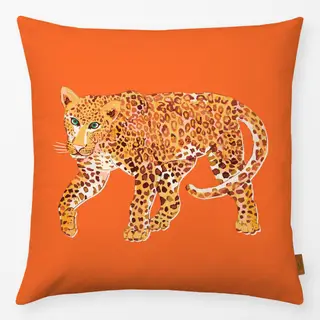 Kissen Jungle Leopard orange
