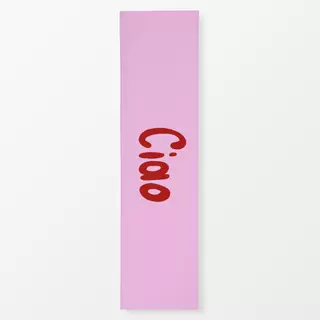 Tischläufer Ciao Rot auf Pink