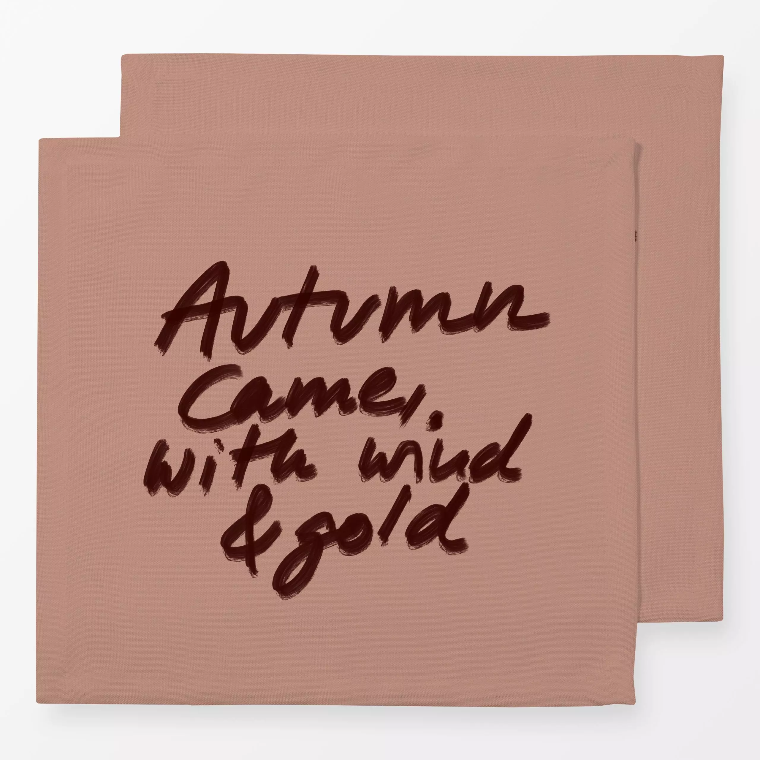 Servietten Autumn came - Herbst, Sprüche & Schriftzüge - von „Sophie Augustin Illustration"; typografie, Herbst, Typographie...