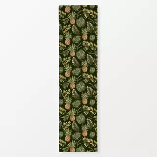 Tischläufer Aloha Ananas Dunkelgrün
