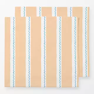 Servietten Beach stripes apricot