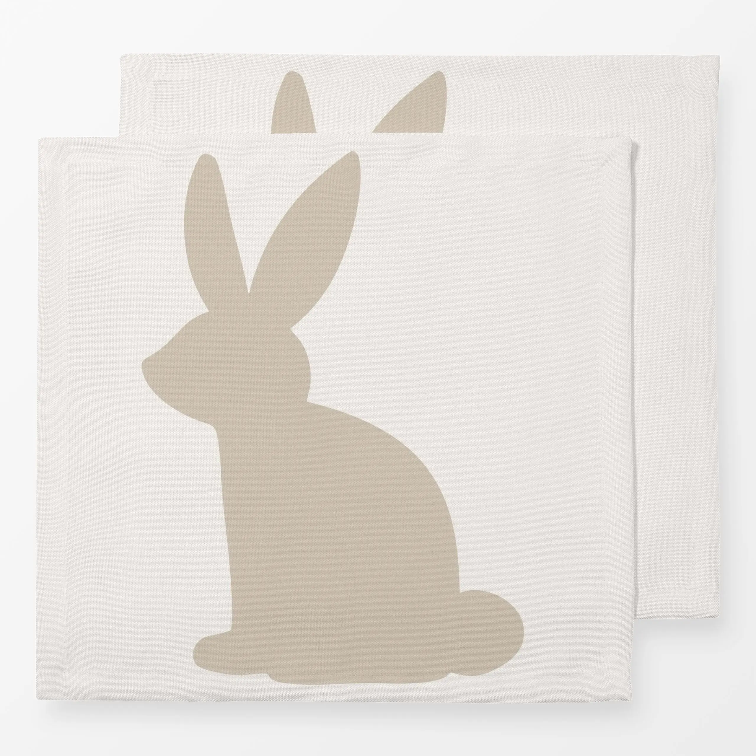 Servietten Hase beige - Frühling, Tiere, Ostern - von „Kruth Design"; Hase, Ostern, Osterhase, Fruehling, kruthdesign, Frohe...