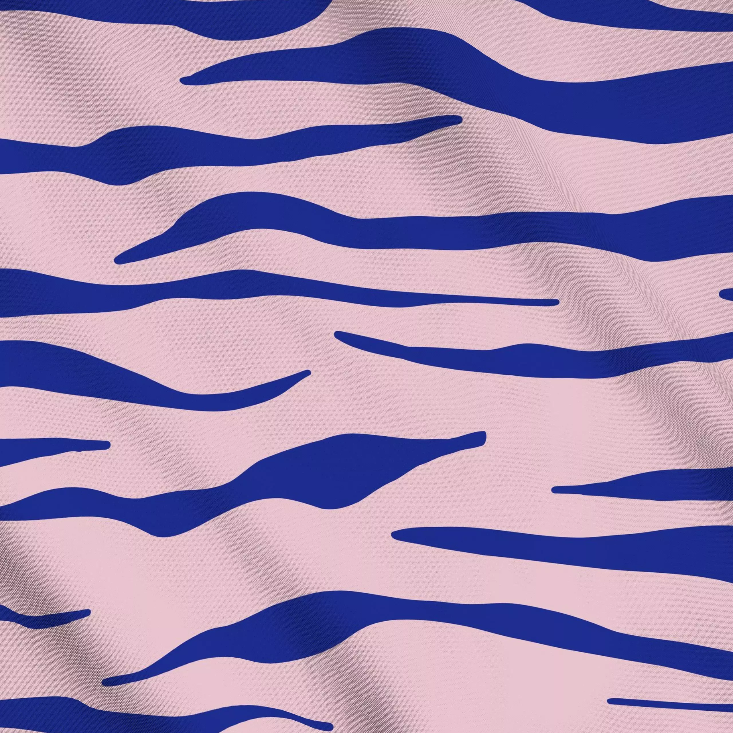 Meterware Zebra blau pink, Tiere, gemustert, von Andrea Liesert