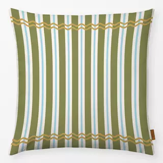 Kissen Striped Christmas Gold