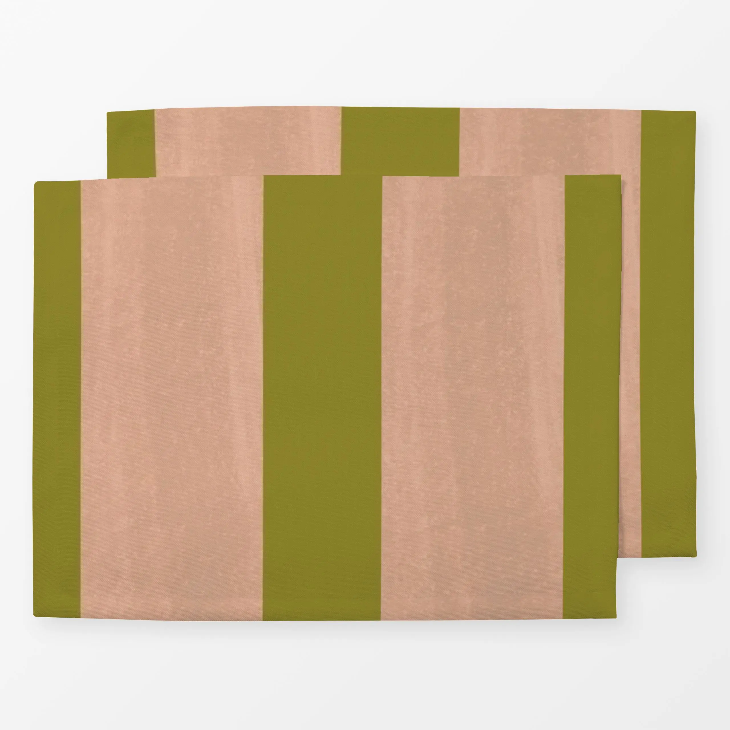Tischset Strawberry Lime Stripes, gemustert, Sommer, von KunstbyStephie