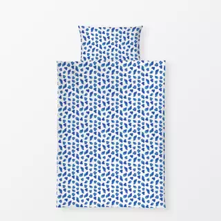 Bettwäsche Muscheln Blau Weiss