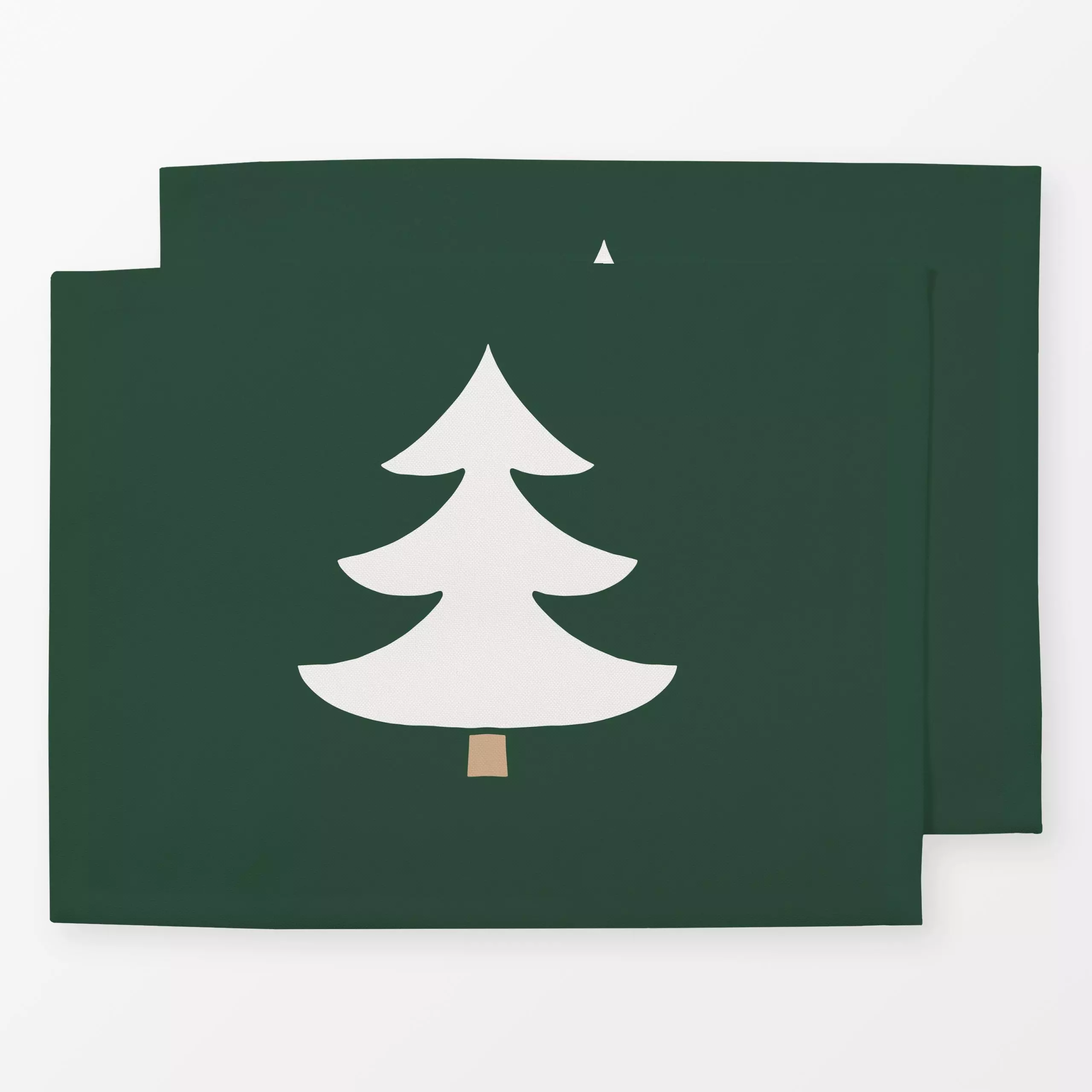 Tischset Tannenbaum Wendekissen grün - Weihnachten, Winter - von „Kathrin Woo"; Tannenbaum, Weihnachtsbaum, Weihnachten, Win...