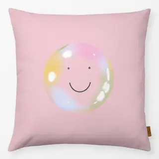 Kissen Seifenblase Smile Rosa