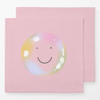 Servietten Seifenblase Smile Rosa