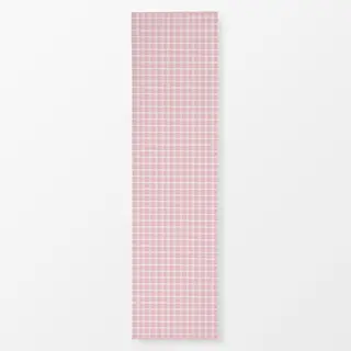 Tischläufer Karo Rosa Weiss