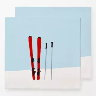 Servietten Skier