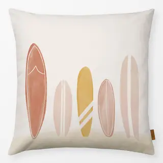 Kissen Boho Surfboards & Sonne