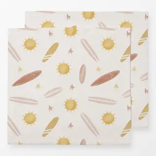 Servietten Boho Surfboards & Sonne
