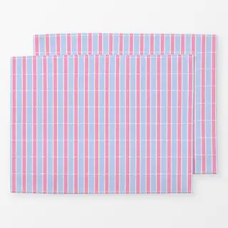 Tischset Karierte Streifen Blau