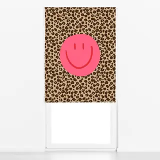 Raffrollo Leo Smiley Pink