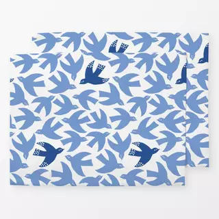 Tischset Blue Bird pattern