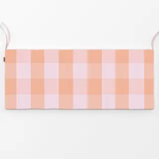 Bankauflage Rosa Pastel Karo Gingham