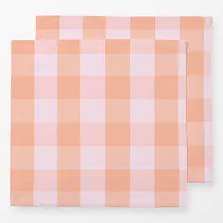 Servietten Rosa Pastel Karo Gingham