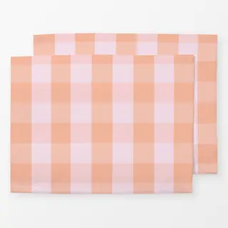 Tischset Rosa Pastel Karo Gingham
