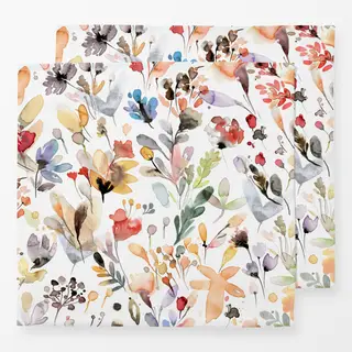 Servietten Rustikal Wild Blumen Orange