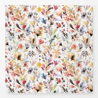 Tischdecke Rustikal Wild Blumen Orange