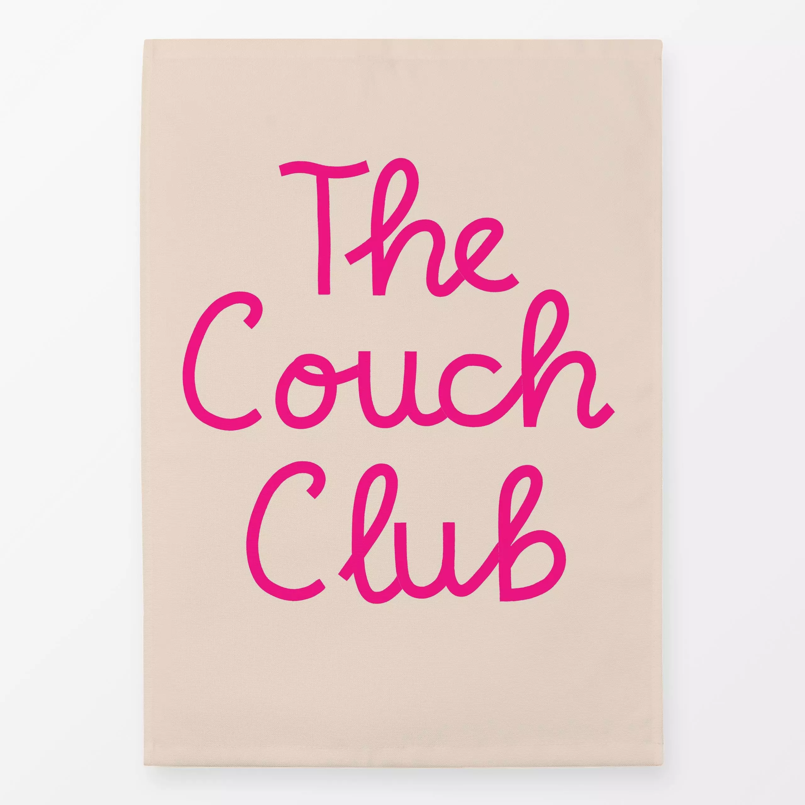 Geschirrtücher The Couch Club pink - Herbst, Sprüche & Schriftzüge, Anlässe - von „Studio Kesse"