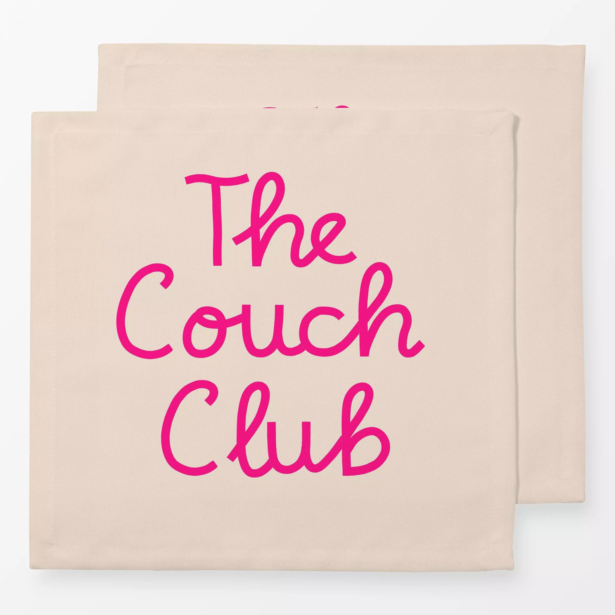 Servietten The Couch Club pink - Herbst, Sprüche & Schriftzüge, Anlässe - von „Studio Kesse"