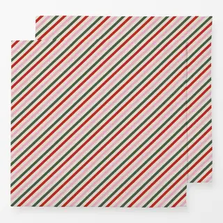 Servietten Streifen diagonal xmas