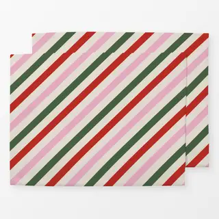 Tischset Streifen diagonal xmas