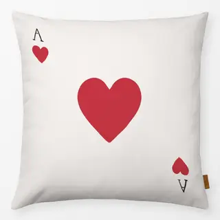 Kissen Herz Ass