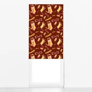 Raffrollo Playful Retro Summer Pattern