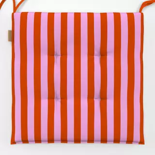 Sitzkissen Blush Tangerine Stripes