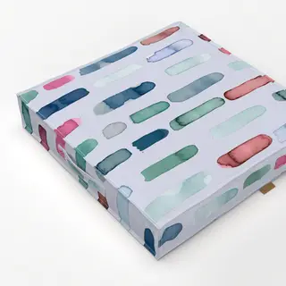 Bodenkissen Aquarell Pinselstrich Streifen