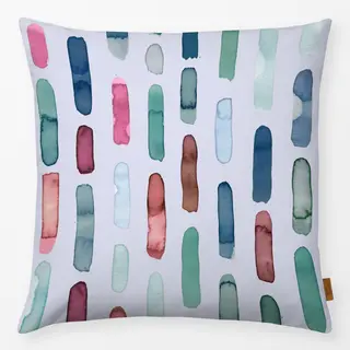 Kissen Aquarell Pinselstrich Streifen