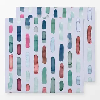 Servietten Aquarell Pinselstrich Streifen