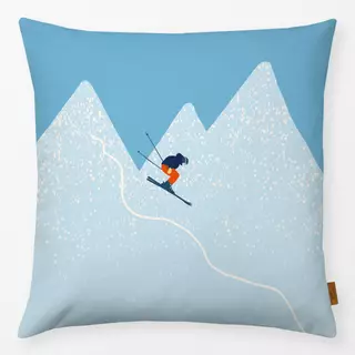 Kissen Ski Abfahrt Berg